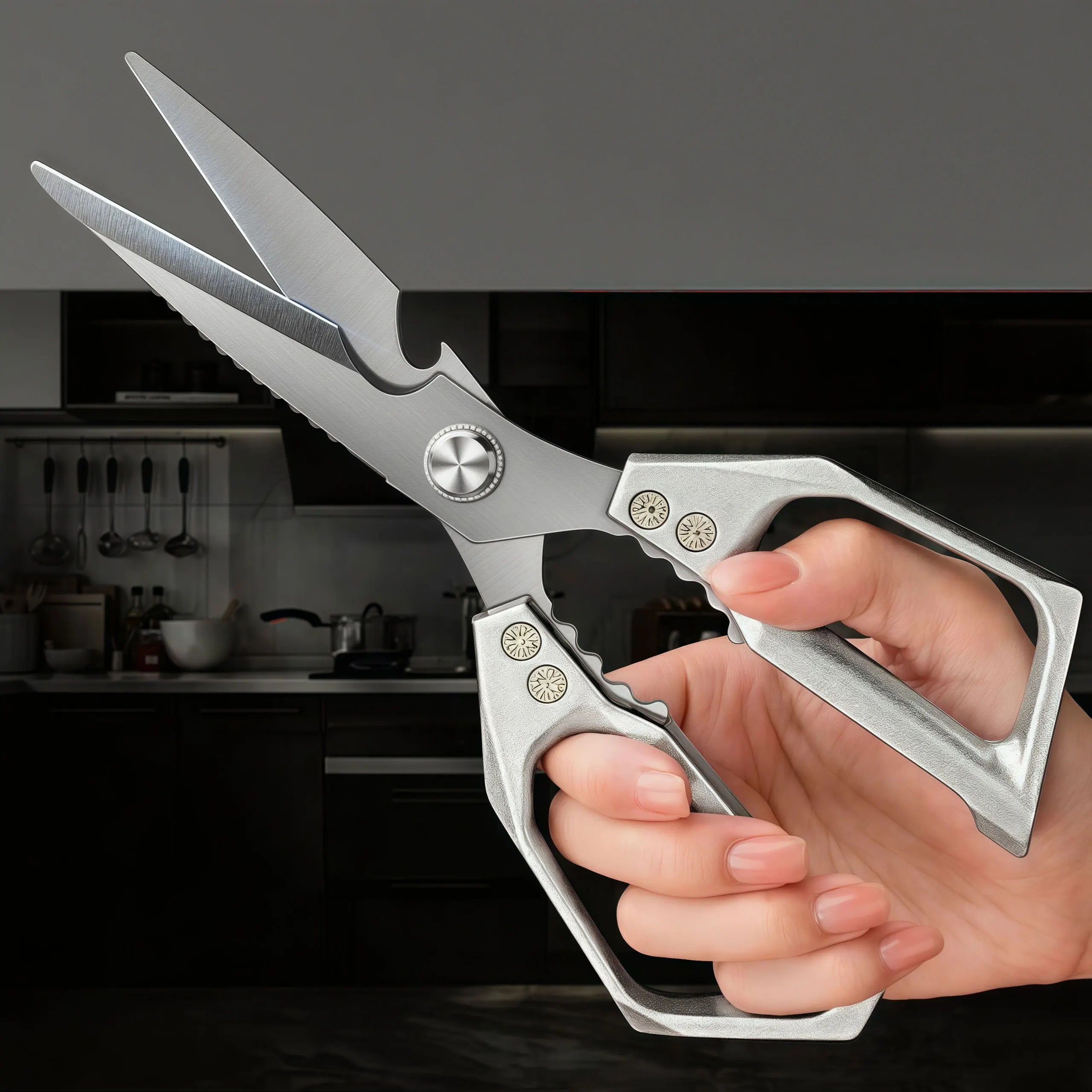 Stainless Steel Multifunctional Kitchen Shears.