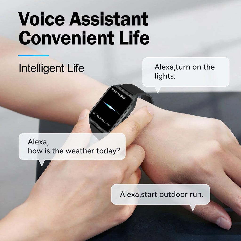AI Voice Assistant Smart Watch for Men Women.