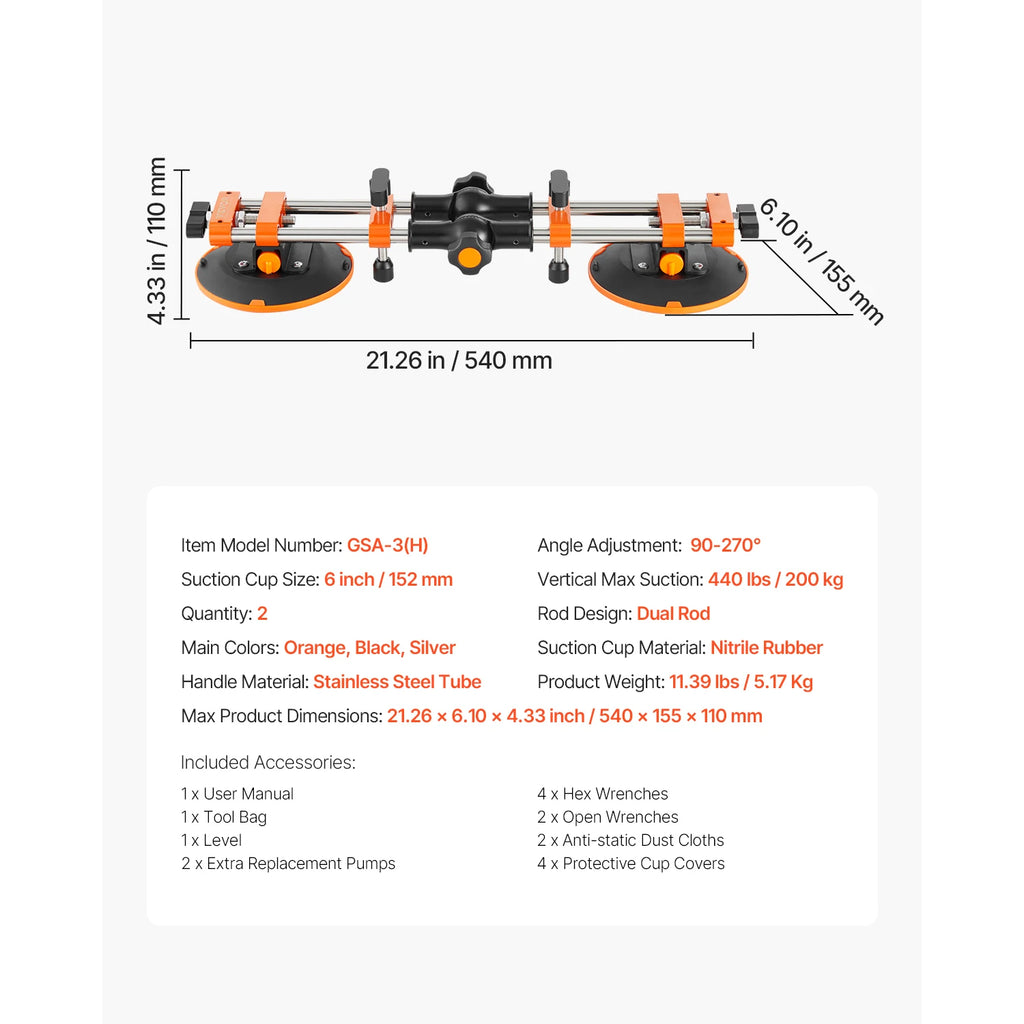 2 Packs Seamless Granite Seam Setter 90°-120° Adjustable with 6 in Suction Cups Seam Joiner for Tile Joining & Leveling