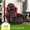 ergonomic leather gaming recliner.