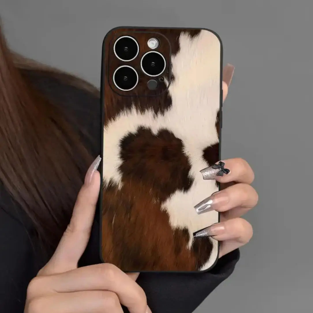 Creative Cow Print Phone Case.