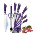 Super-Sharp Stainless Steel 9pcs Chef's Knife with Hollow Handles,Professional Kitchen Knife Set For Home Christmas Gifts