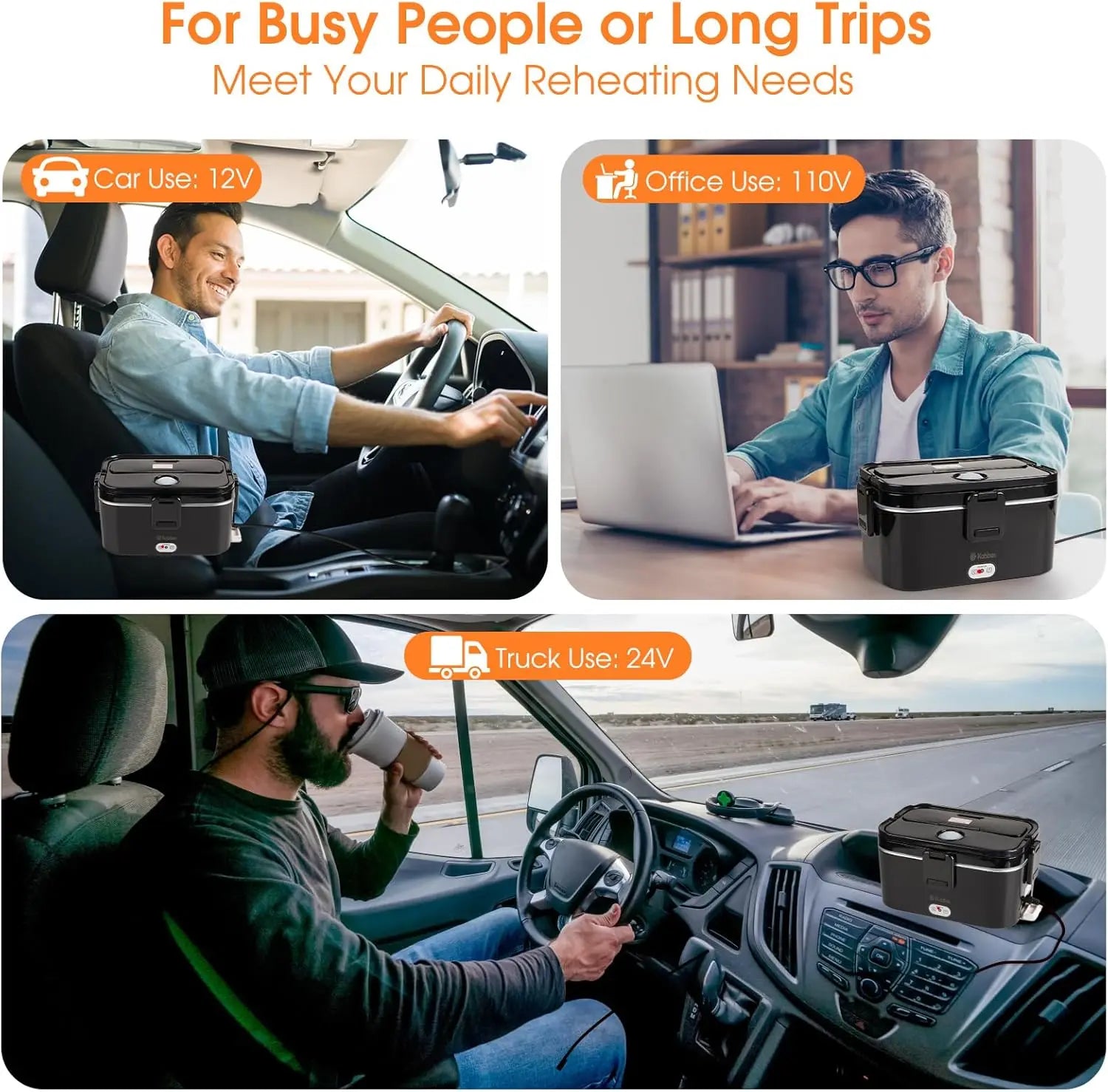 1.8L Portable Electric Lunch Box, Fast Heating.