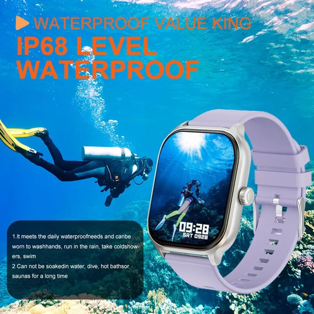 Smart Watch Bluetooth Call/Dial Multiple Sports Modes SMS Alert IP68 Waterproof Sports Smart Watch