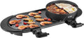 2-in-1 Electric Smokeless Grill and Hot Pot, 2200W Dual Control for Korean BBQ and Shabu Shabu, Non-stick Pan for Family Dining