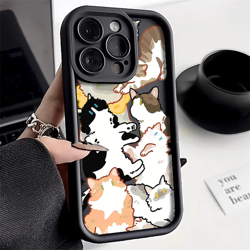 Cute Cat Silicone Phone Case.