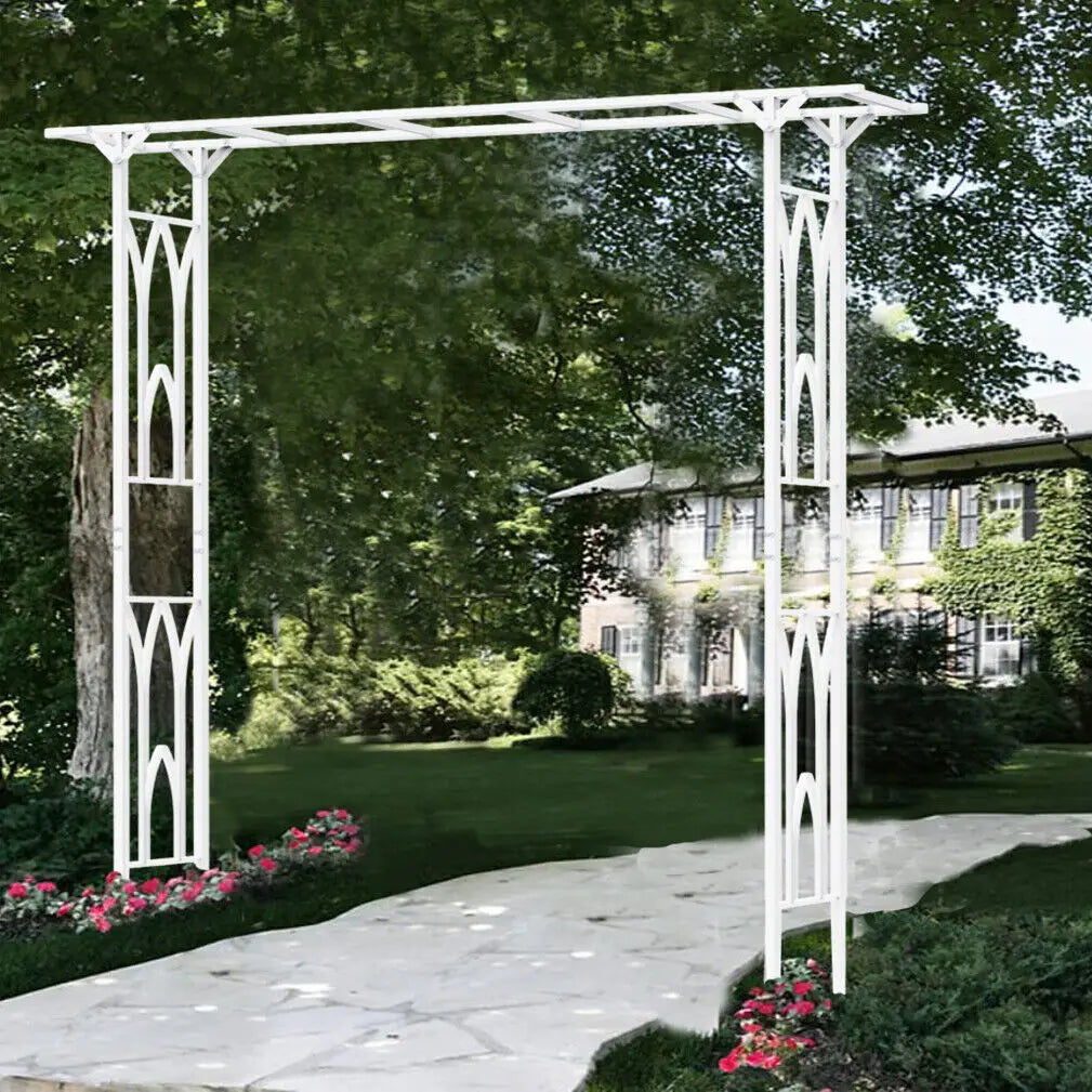 Stereoscopic Garden Arch Arbor Arbour Super Strong Metal Wedding Arch Decor Outdoor Pergola Trellis