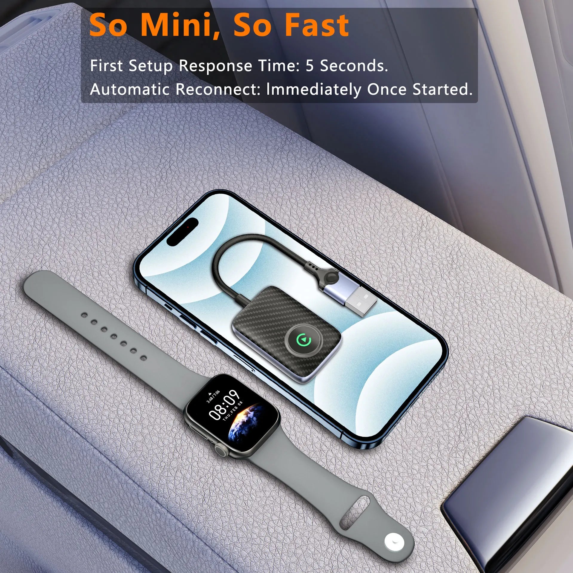 Unitedtime Wireless CarPlay Adapter.