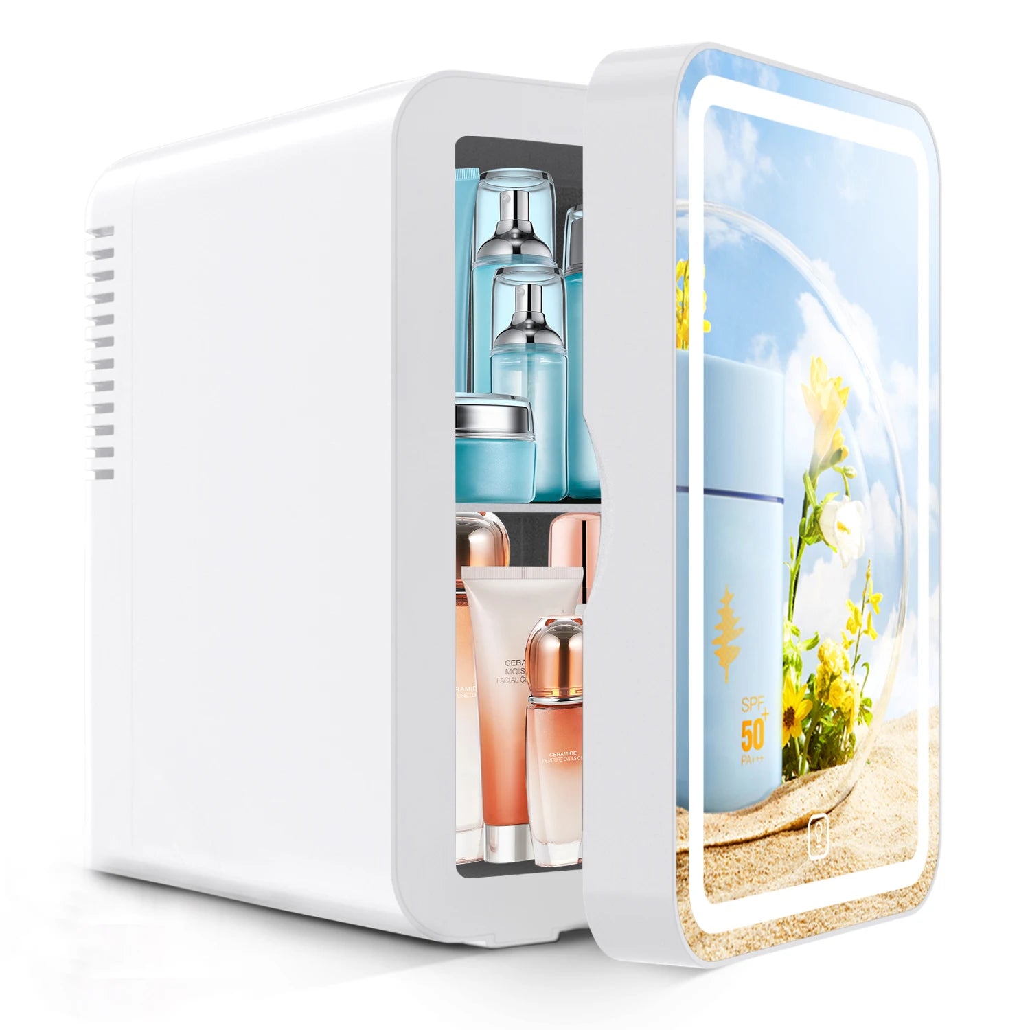 6L mirror beauty makeup refrigerator