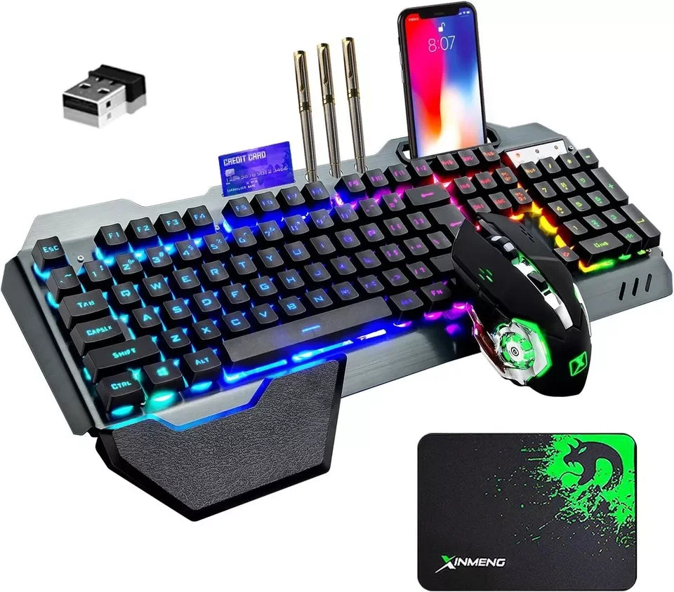 Wireless gaming Keyboard and Mouse Set.