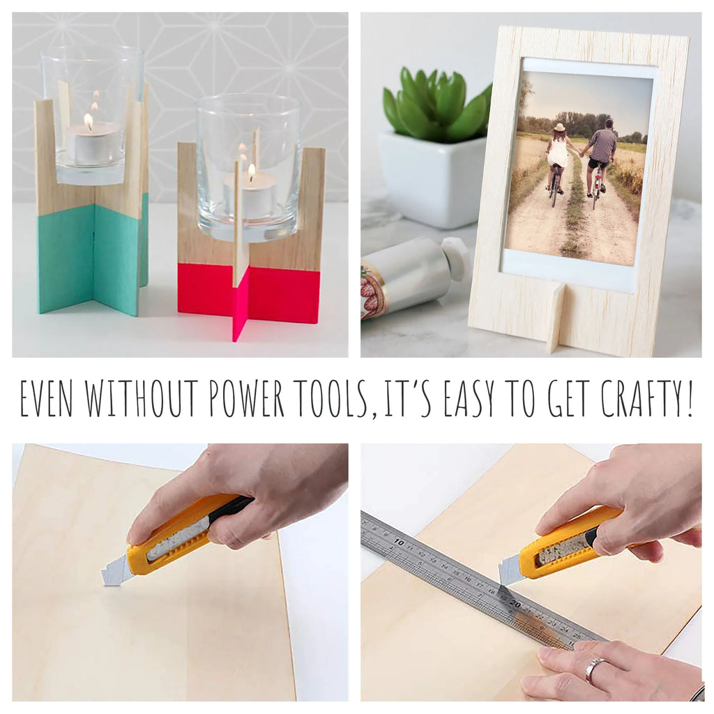 14pc Blank Plywood Unfinished Basswood Sheets for For Craft DIY.