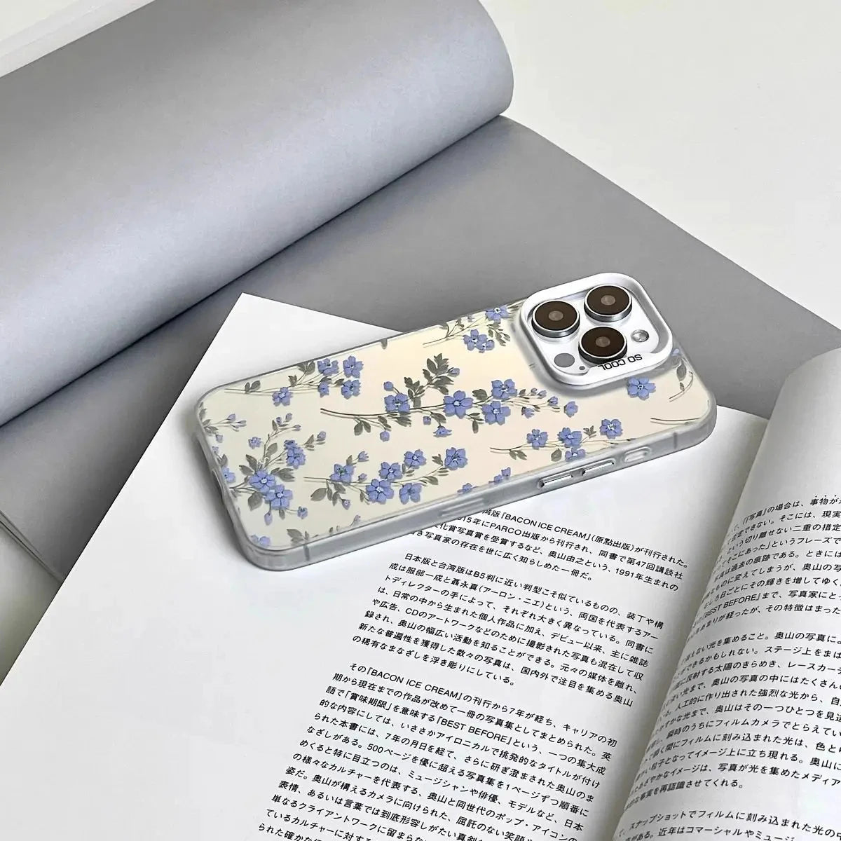 Small Purple Flowers Phone Case Hard Back Cover.