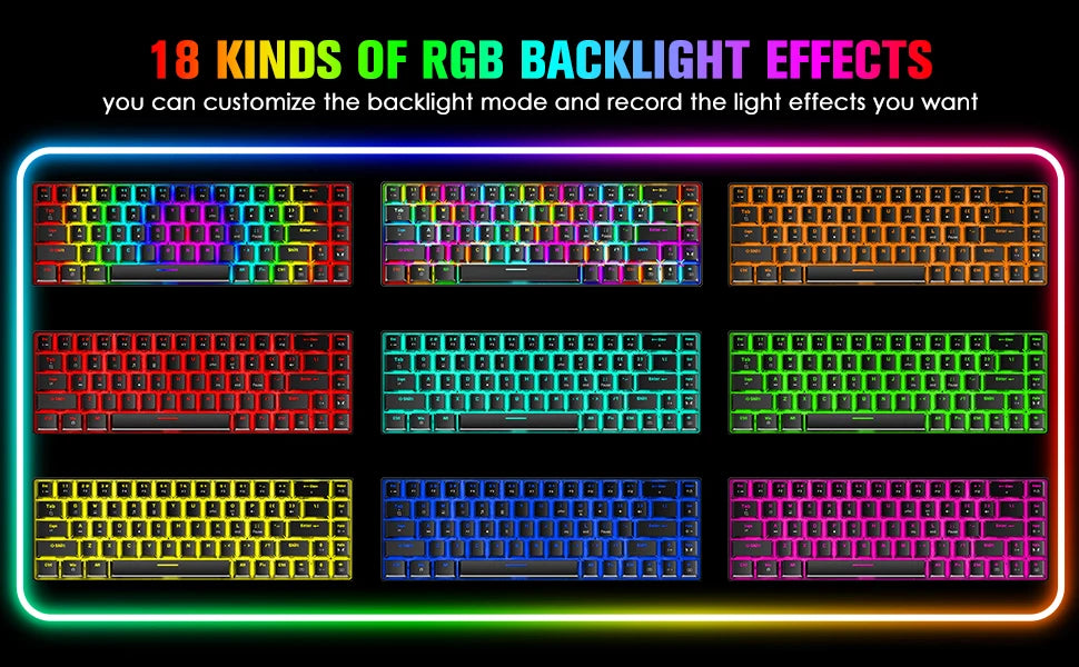 Lights Wired Gaming Mechanical Keyboard