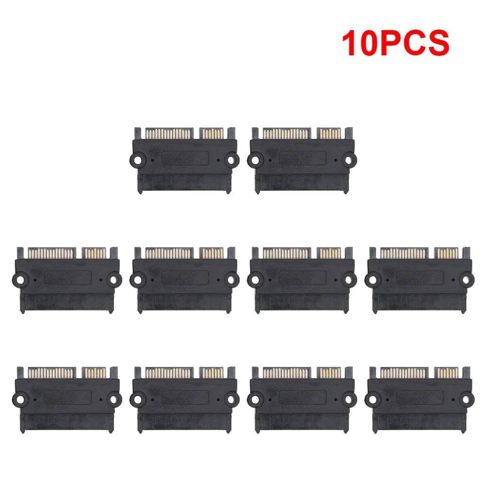 1-20PCS SATA Male To Female Power Data Converter 22Pin 7+15 Male To Female SATA To SATA Converter SATA To SATA Adapter
