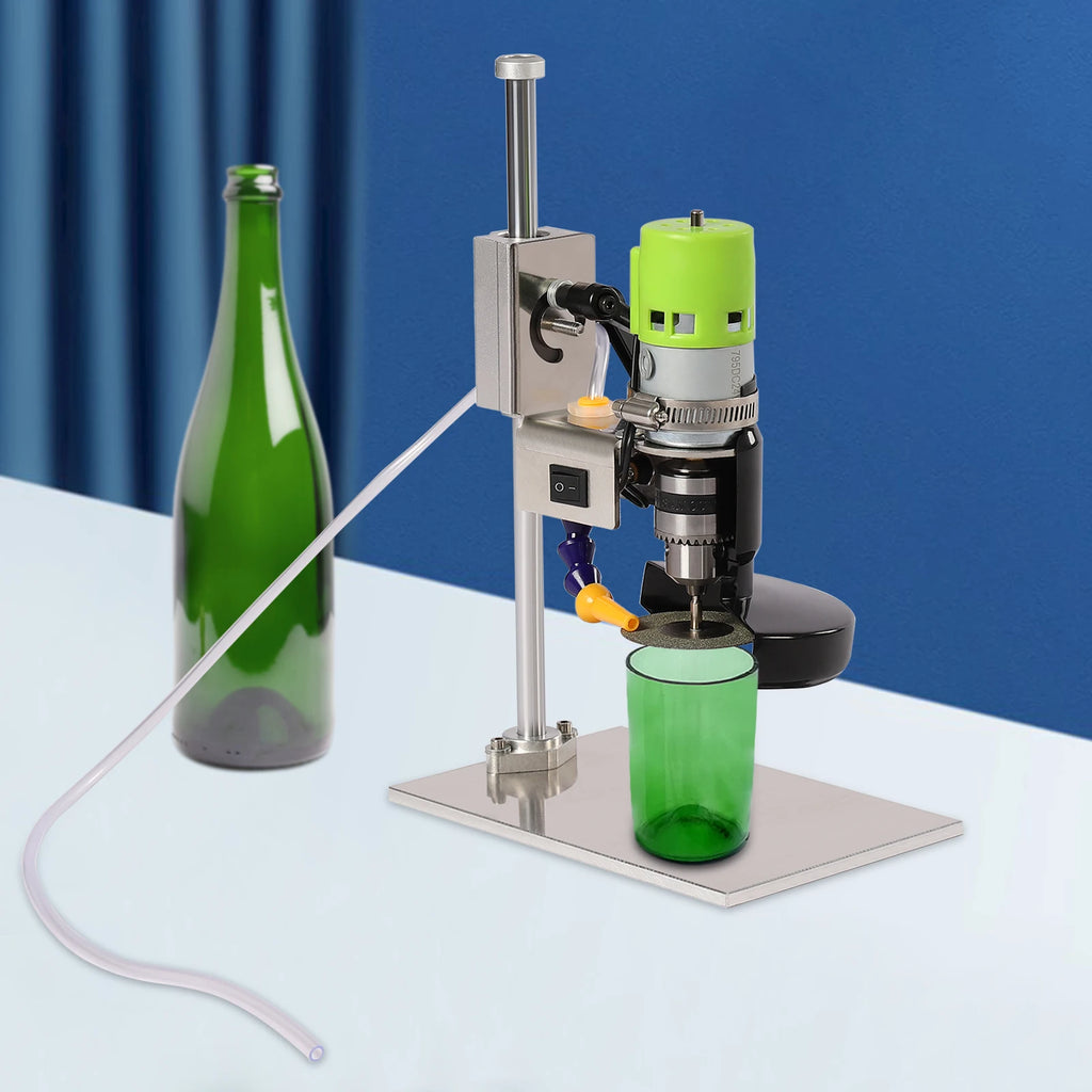 6000R Min Glass Bottle Cutter 150W Electric DIY Bottle Cutter Machine Wine Bottle Cutter Tool Kit for Round Square Glass