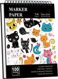9"x12" marker paper sketchbook, 120 GSM / 73 lbs alcohol marker paper, 100 hardcover sketchbooks