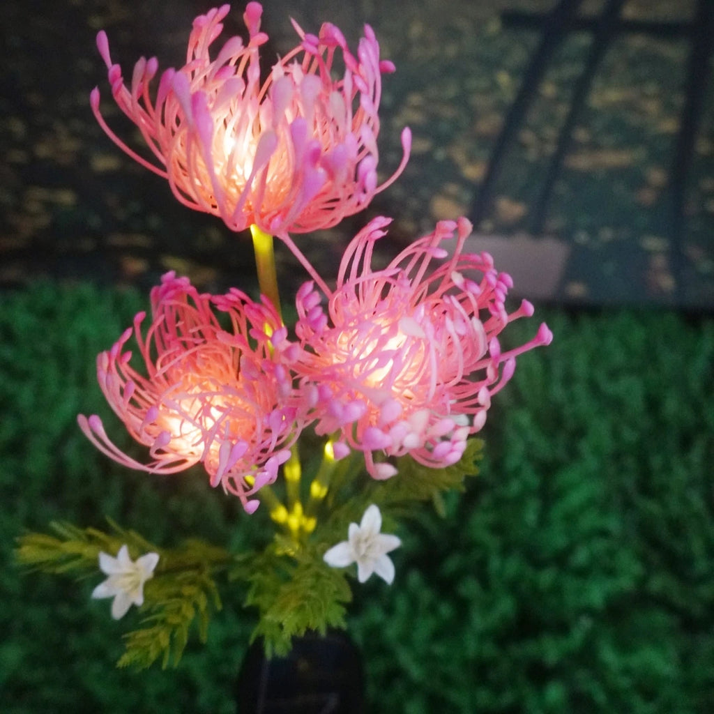Solar Garden Lights, Solar Flowers Lights with Glowing Flowers & Stems.