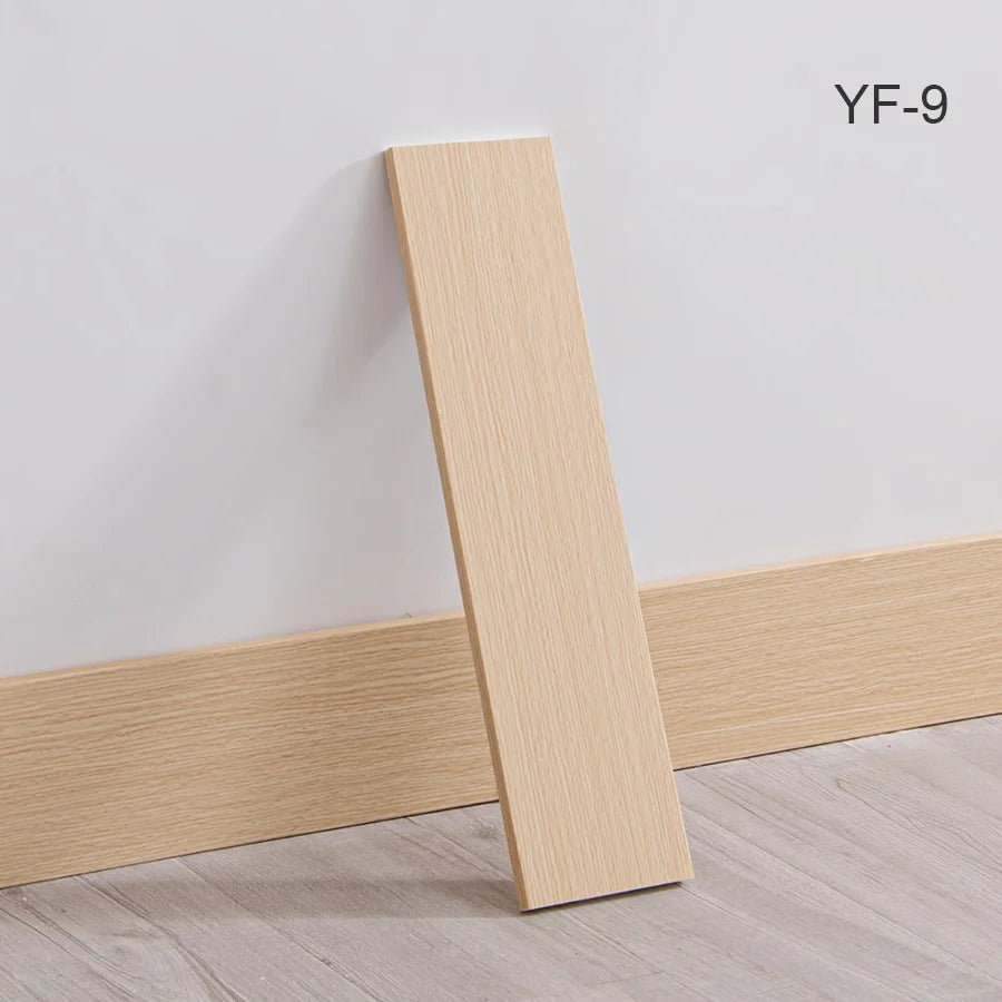 10pcs Self-Adhesive Wooden Stickers Wall Stickers Skirting Lines.