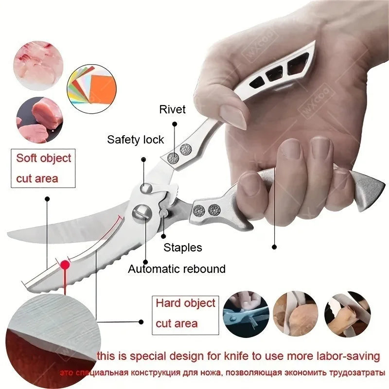 7PCS Kitchen Chef Knife High Quality Stainless Steel Multipurpose Set Includes Boning Barbecue Fish Utility Mini Cheese Pizza