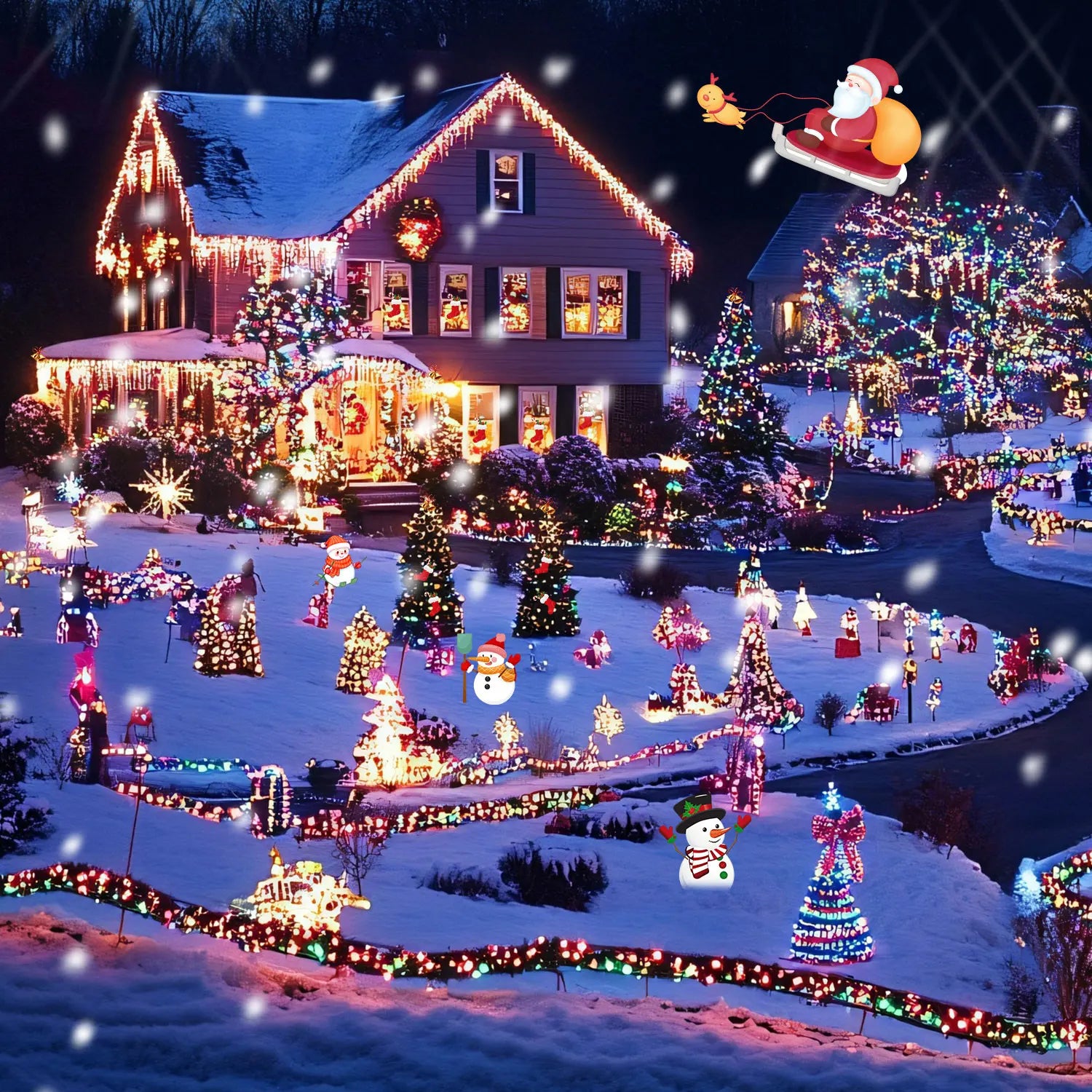 Solor powered color String 72ft Rechargeable 200led , 8 Lighting Modes.