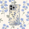 Small Purple Flowers Phone Case Hard Back Cover.