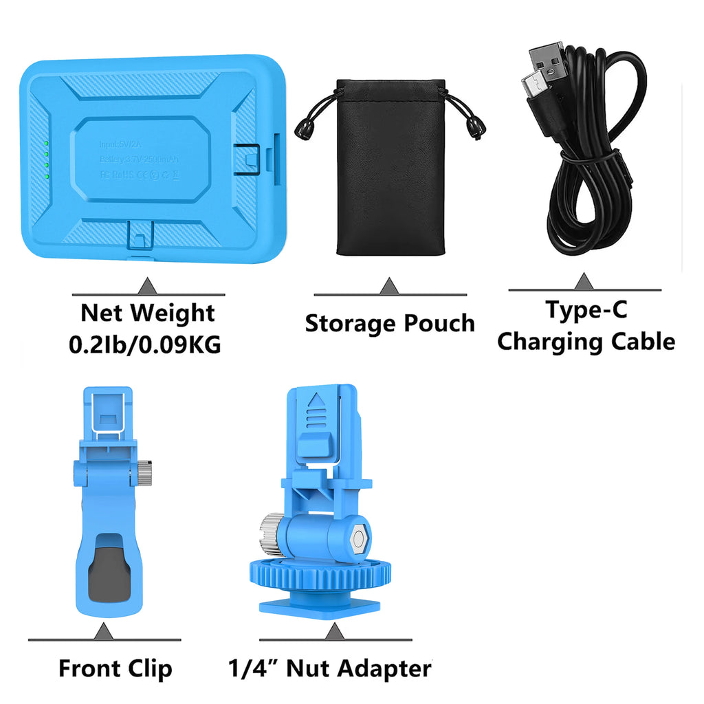 LED Selfie Light 60 High Power Rechargeable Clip Fill Video Light.