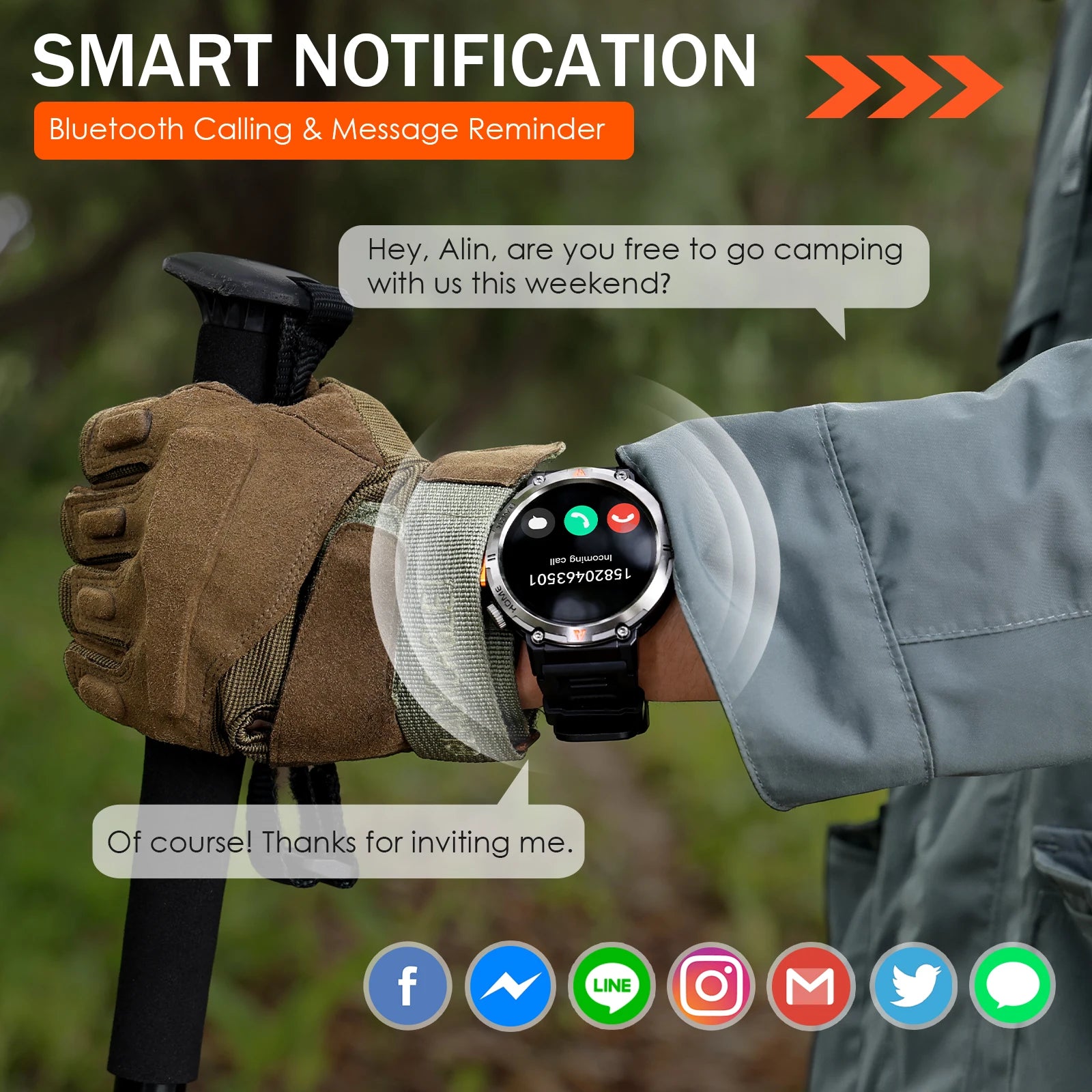 New Bluetooth Call smartwatch.