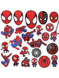 15/23/24pcs Marvel's Spider - Man Iron-On/Sew-On Embroidered Patches.