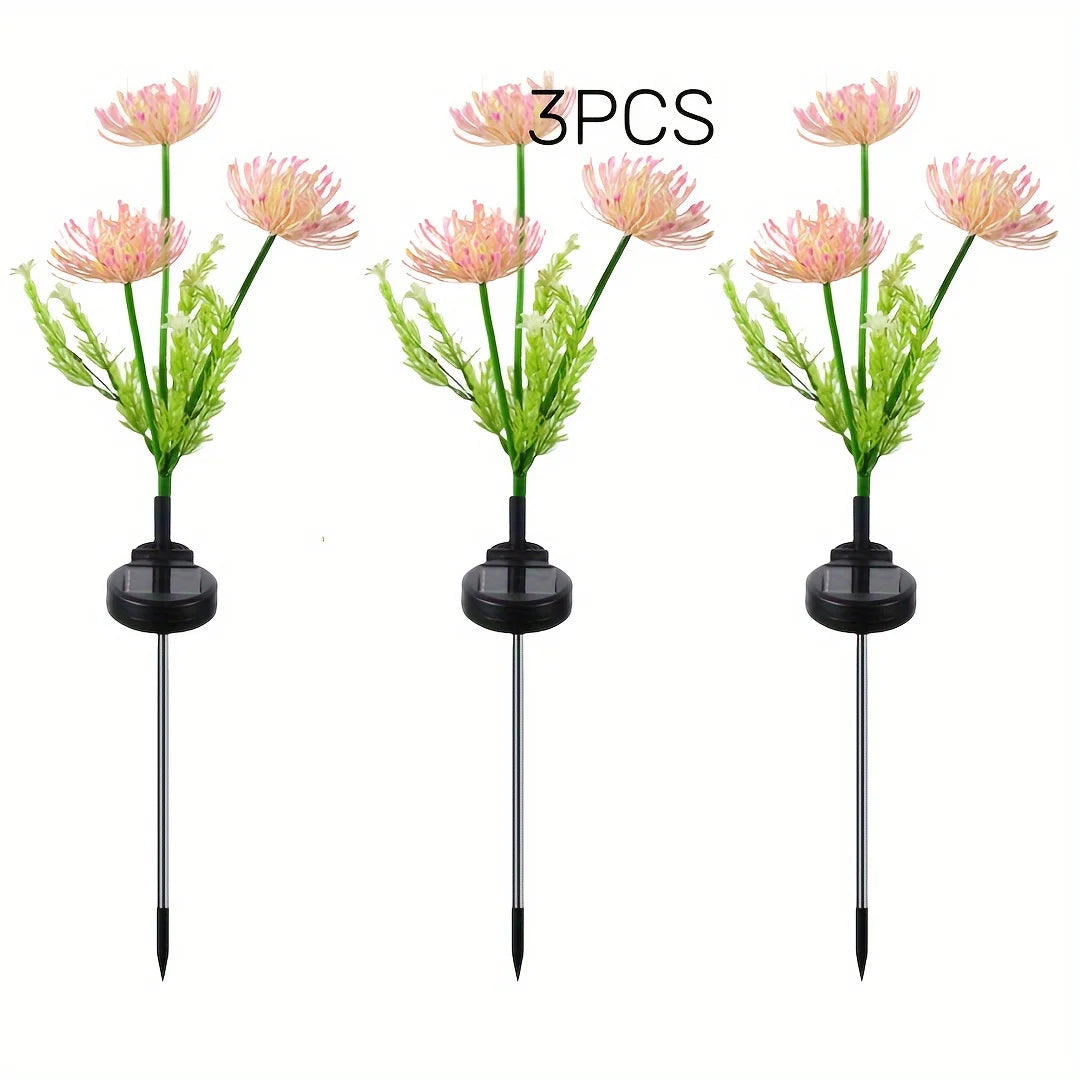 Solar Garden Lights, Solar Flowers Lights with Glowing Flowers & Stems.