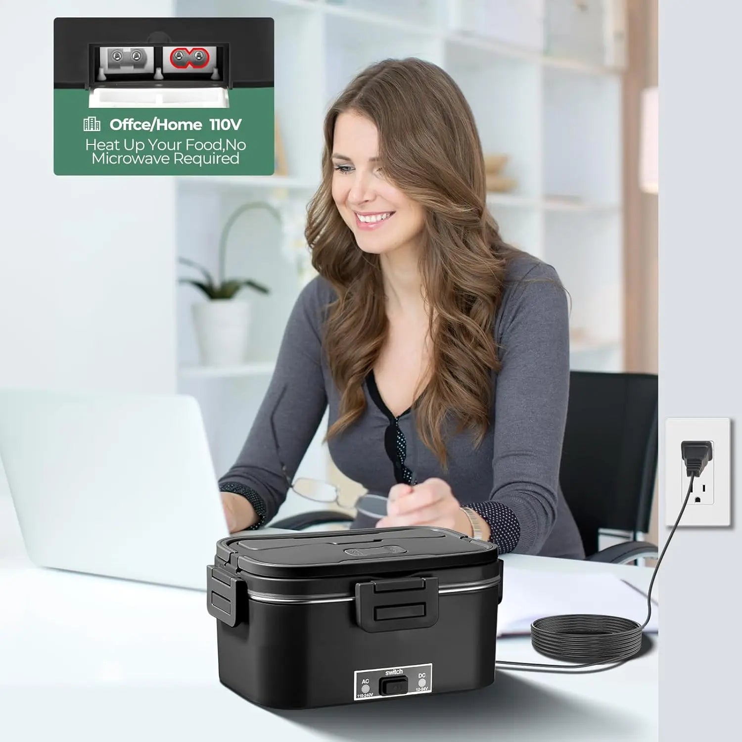 Electric 1.8L Heated Lunch Box