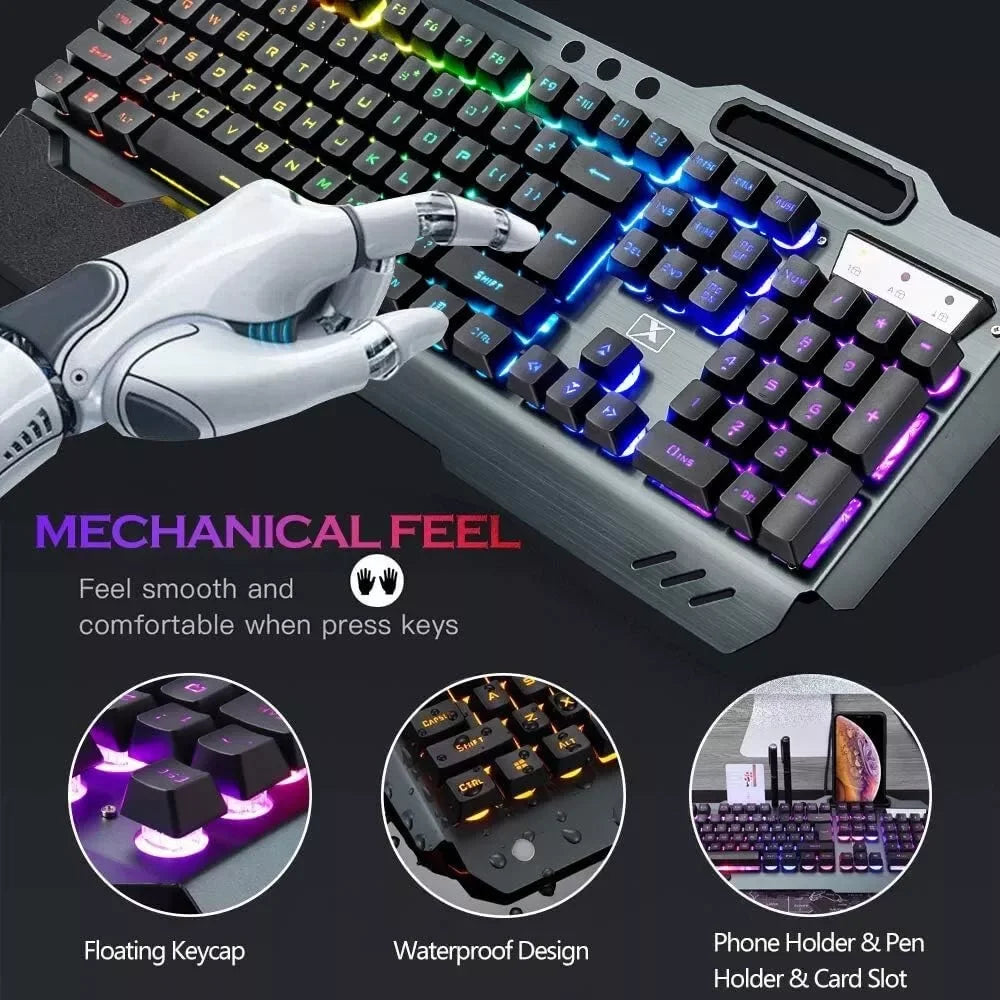 Wireless gaming Keyboard and Mouse Set.