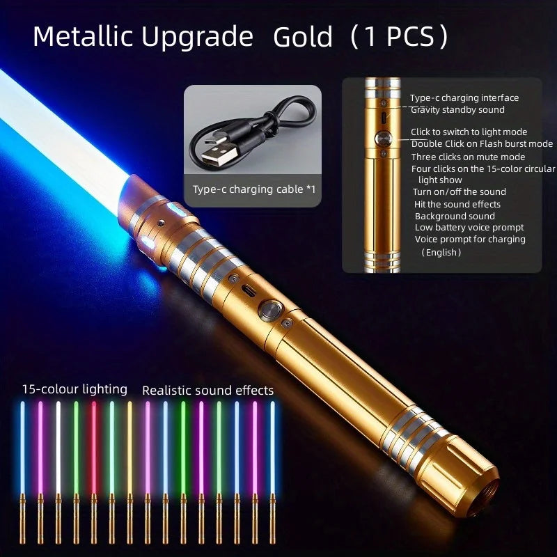 Metal Gravity Sensing Light up Saber Toy Sword.