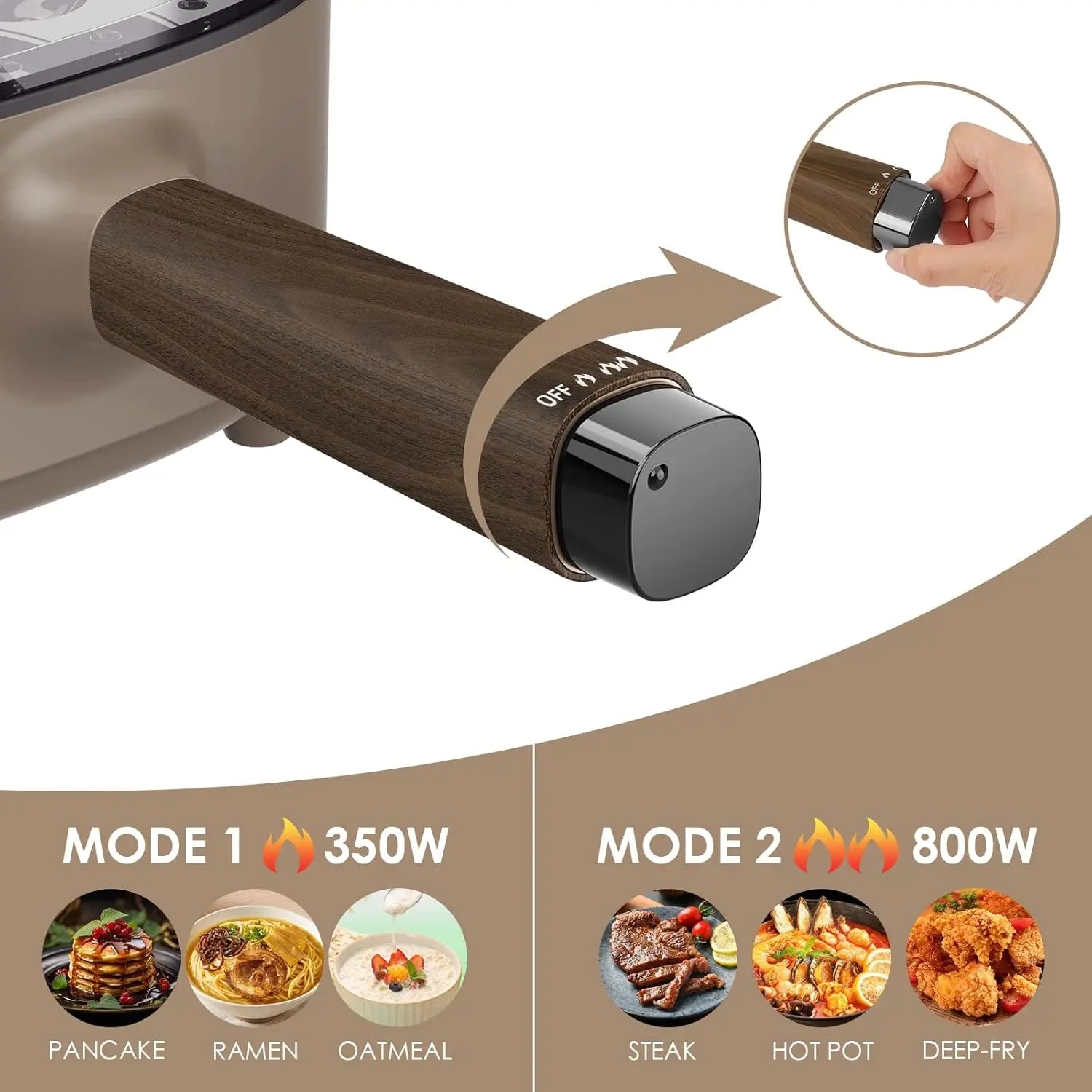 2L Electric Hot Pot with Steamer, Portable Multi-Cooker for Dorm, Office & Travel, Nonstick Coating Included