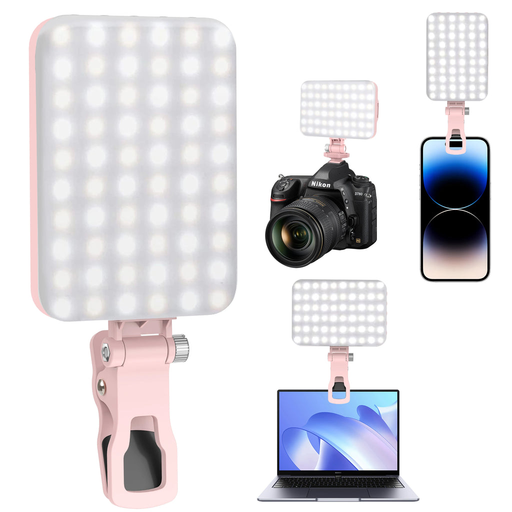 LED Selfie Light 60 High Power Rechargeable Clip Fill Video Light.