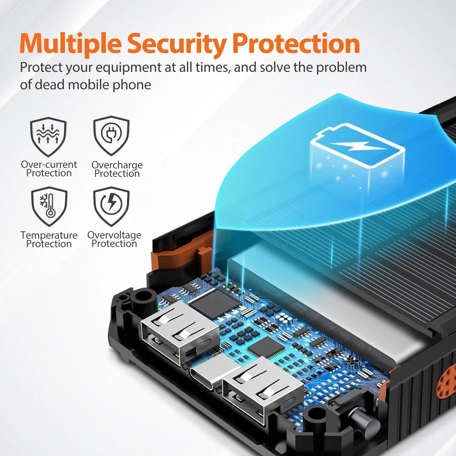 Portable Solar Powered Charger.