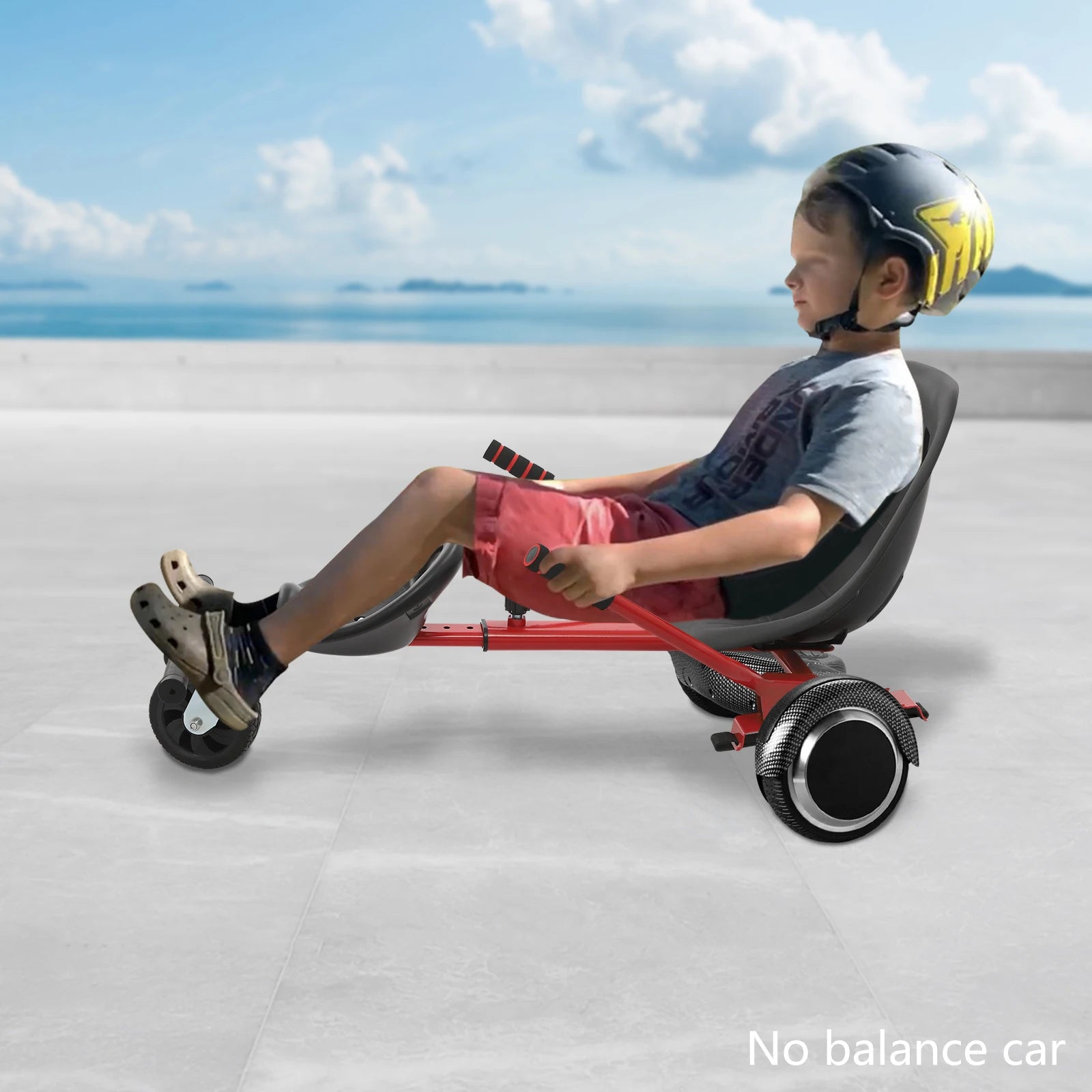 Adjustable Hoverboard Double Seat Attachment for 6.5-10 Inches Scooters Kids or Adults Use Outdoor Parent-Child Entertainment