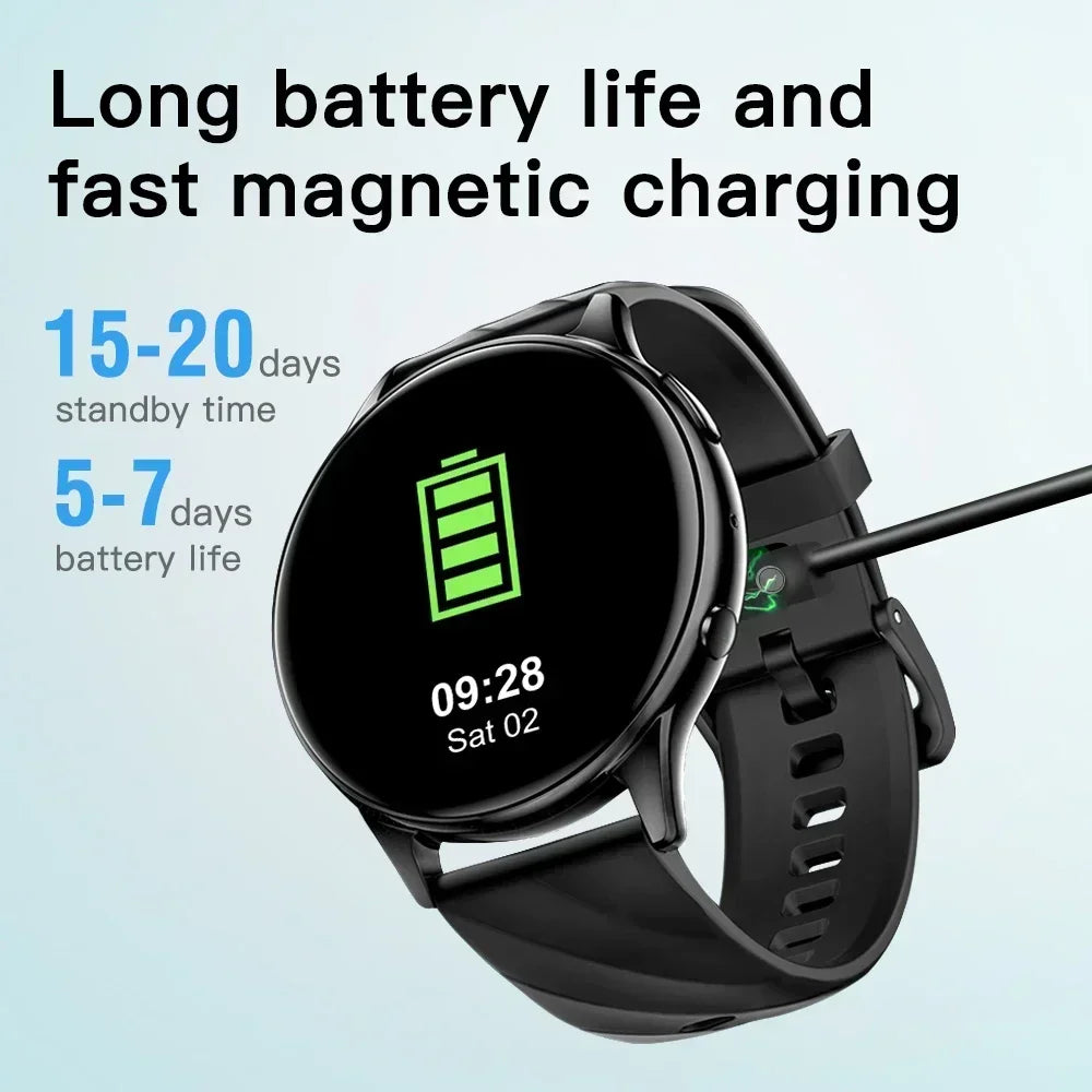 Smart Watch 1.39" HD Display Fitness Tracker IP68 Waterproof Heart Rate SpO2 Monitor 100+ Sports Modes