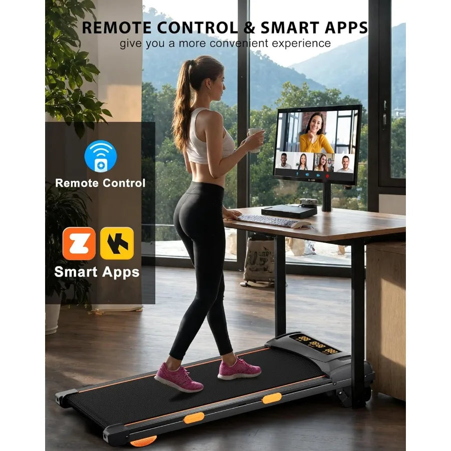 Compact Home Treadmill with Auto 15 Incline and 4.0HP Brushless Motor for Small Spaces Folding Design with 400 lbs Weight Capac