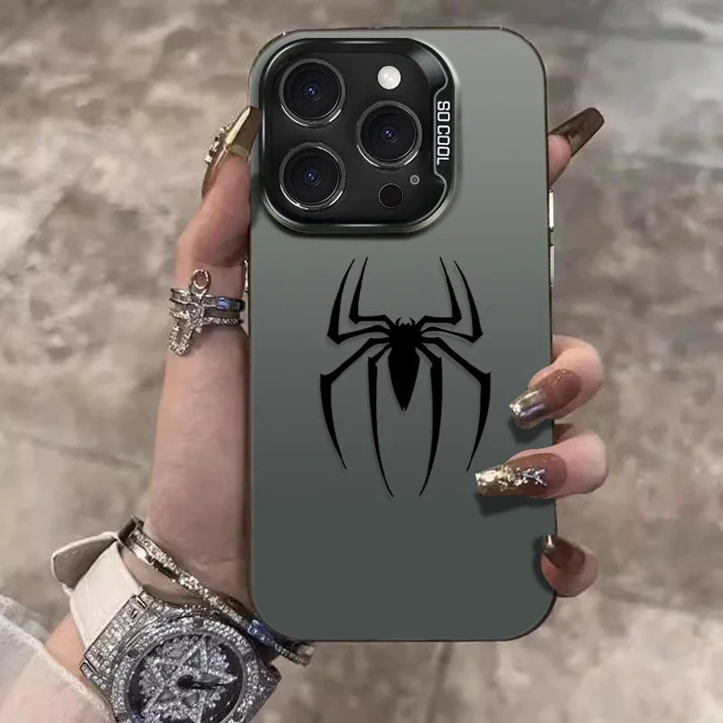 Bat Spider Man LOGO Plating Phone Case.