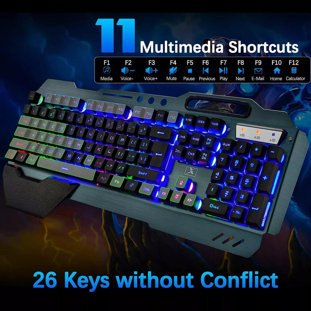 Wireless gaming Keyboard and Mouse Set.