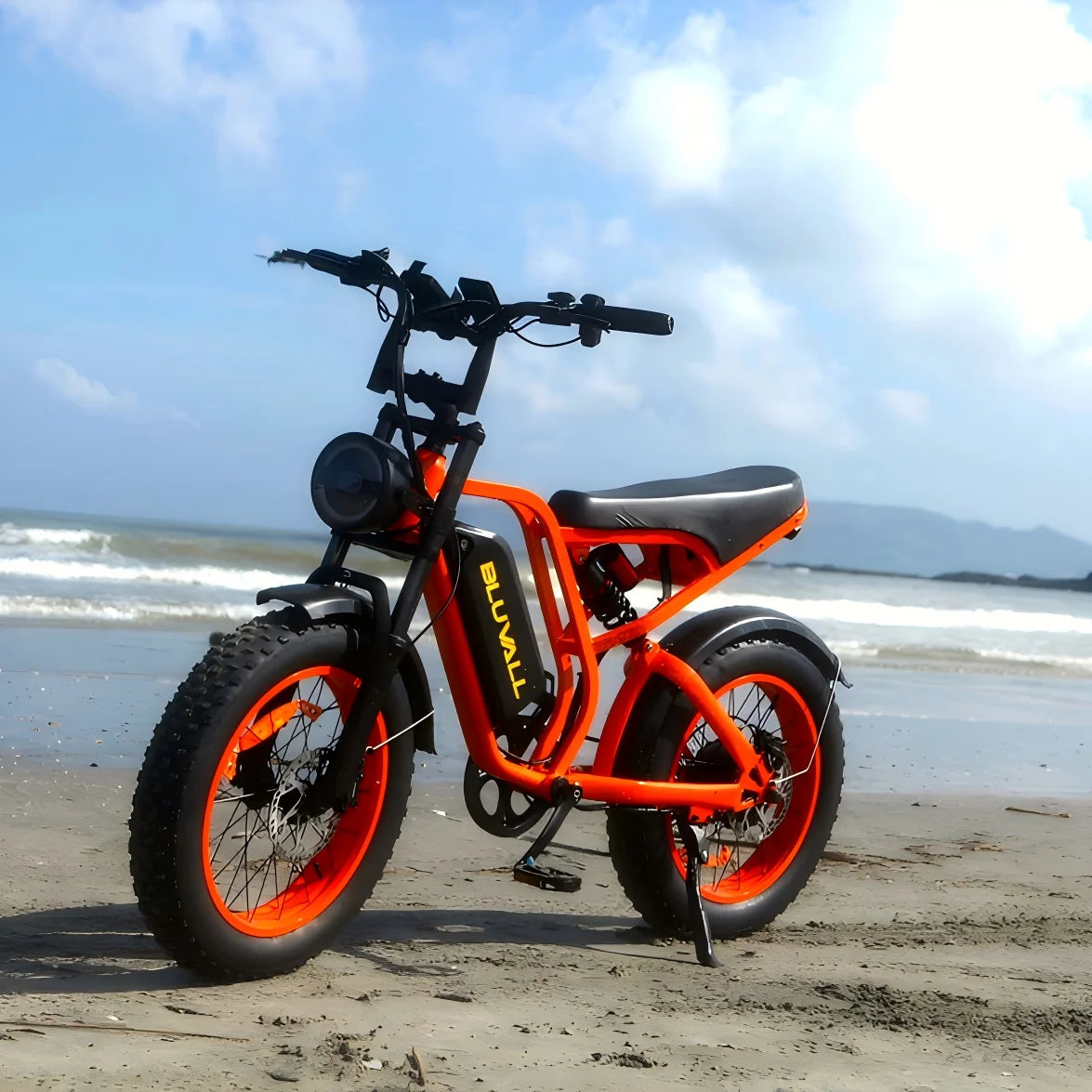 US Stock! 20'' Electric Bike 1500W Motor 52V 20AH 80 Miles 32MPH IP65 Waterproof.