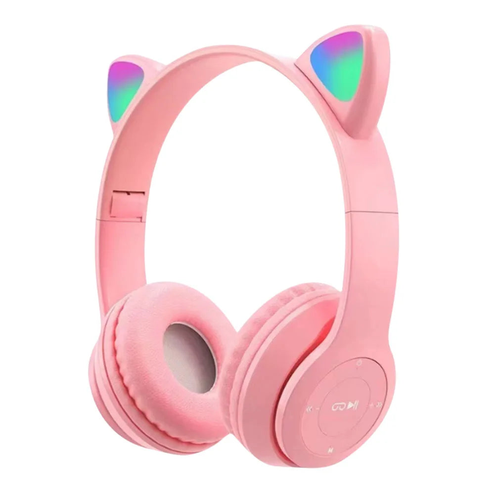 Wireless Bluetooth Headphones Cat Ear Gaming Headset.