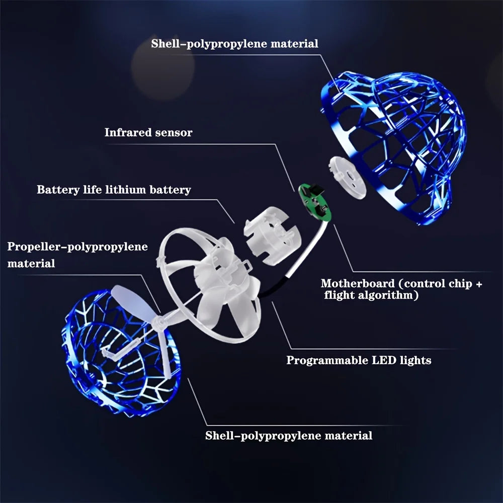 LYBMTWF Smart Induction Flying Ball Toy, Hand-controlled Boomerang Hover Ball.