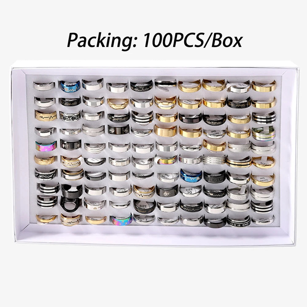 Fashion Jewelry Stainless Steel Rings.