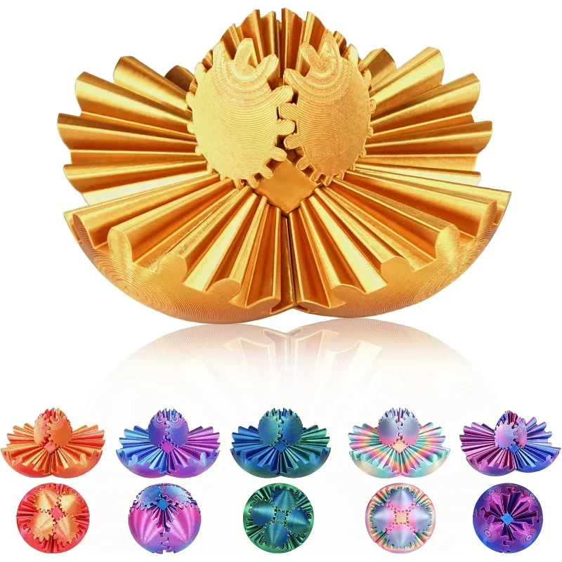 3D Printed Gear Sphere Fidget Toy.