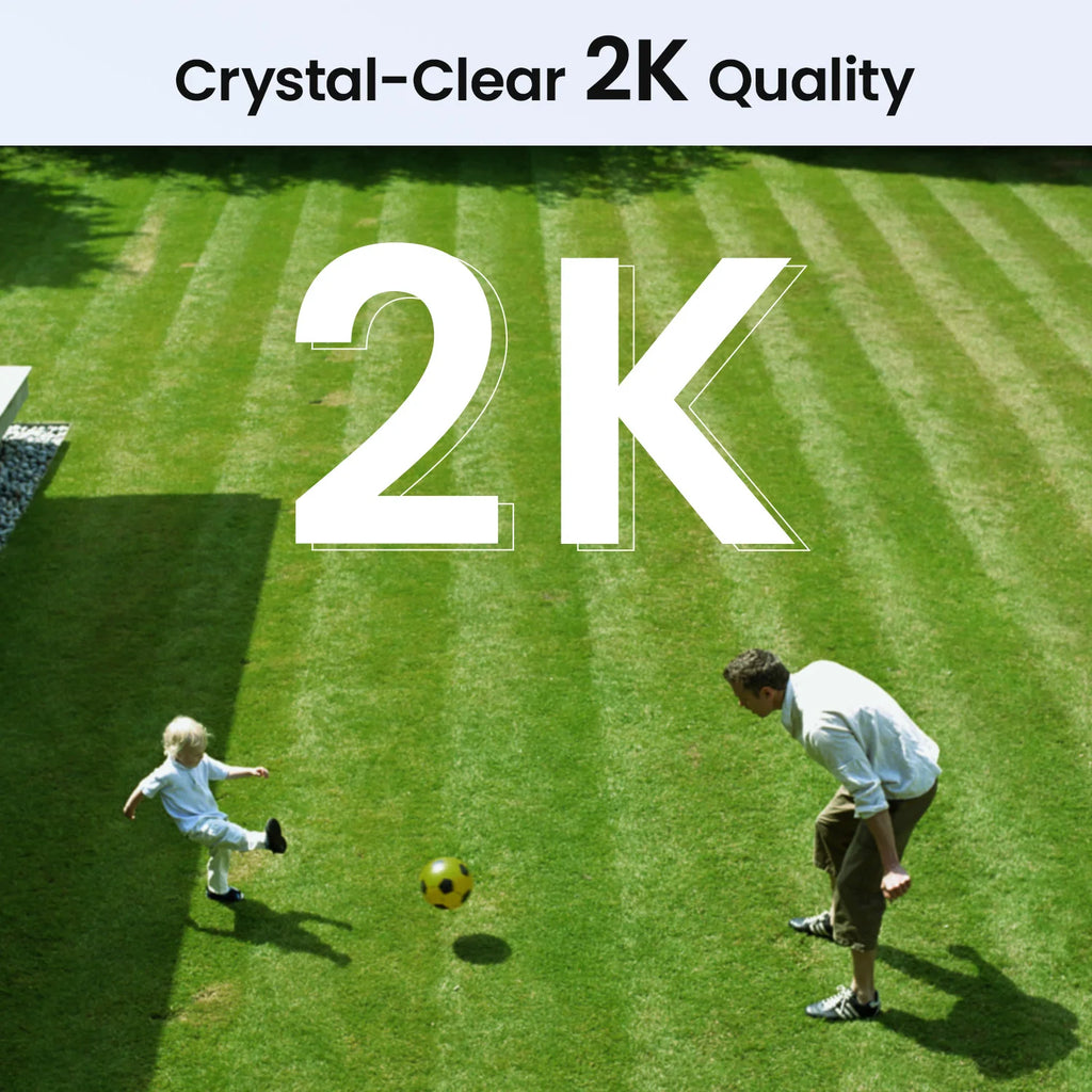 2K WiFi 6 Security Camera System 3MP Plug-in Wi-Fi Surveillance Cameras.