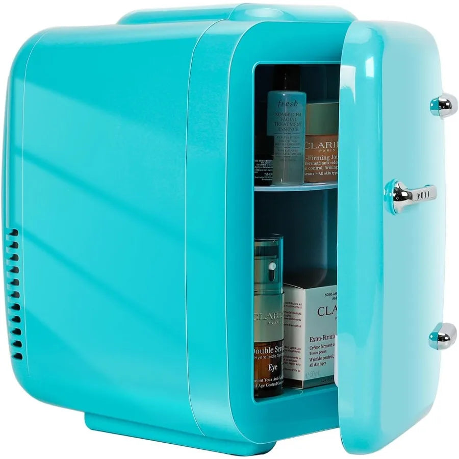 Mini Fridge 4 Liter/  Refrigerator for Bedroom 110V AC/ 12V DC Thermoelectric Cooler and Warmer for Drink Office Do