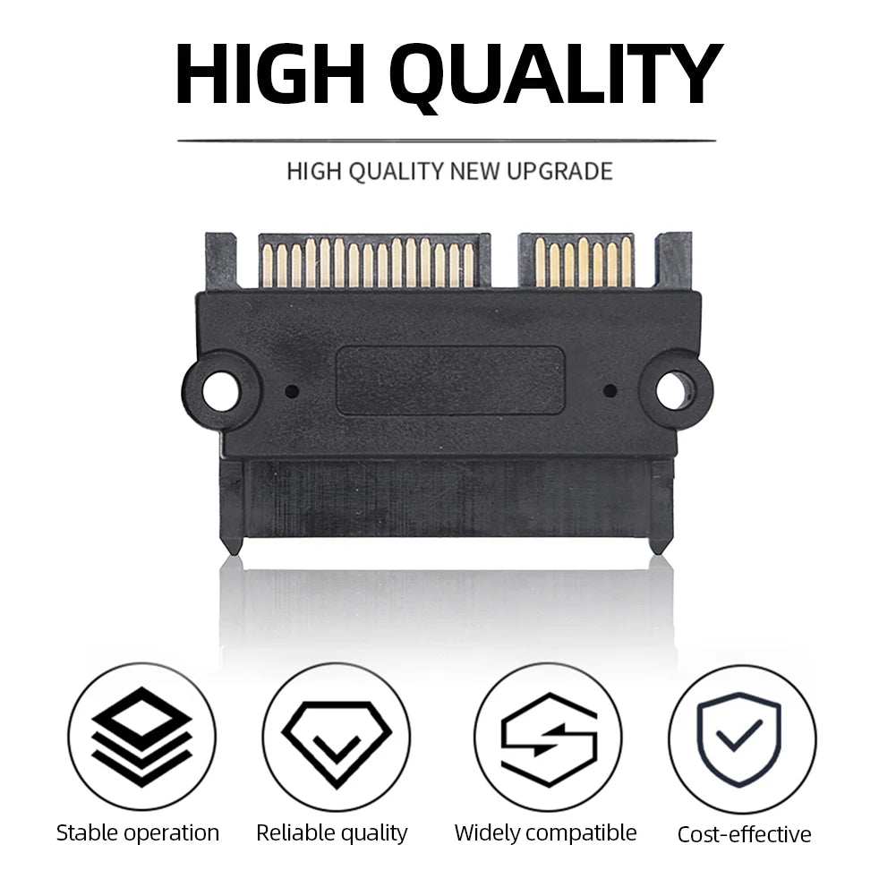 1-20PCS SATA Male To Female Power Data Converter 22Pin 7+15 Male To Female SATA To SATA Converter SATA To SATA Adapter