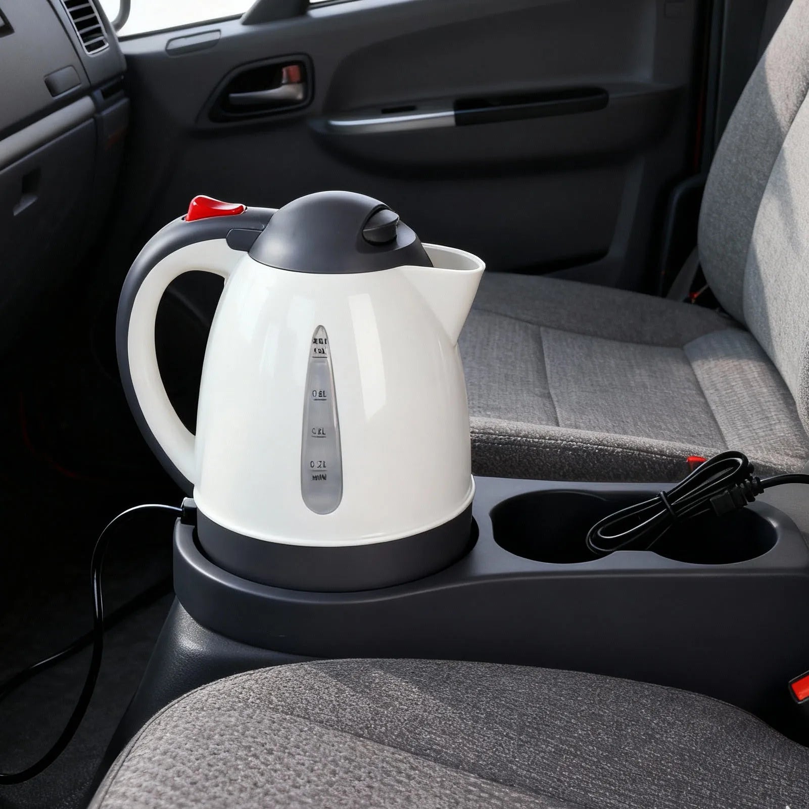 Beige 250W Portable Car Electric Kettle