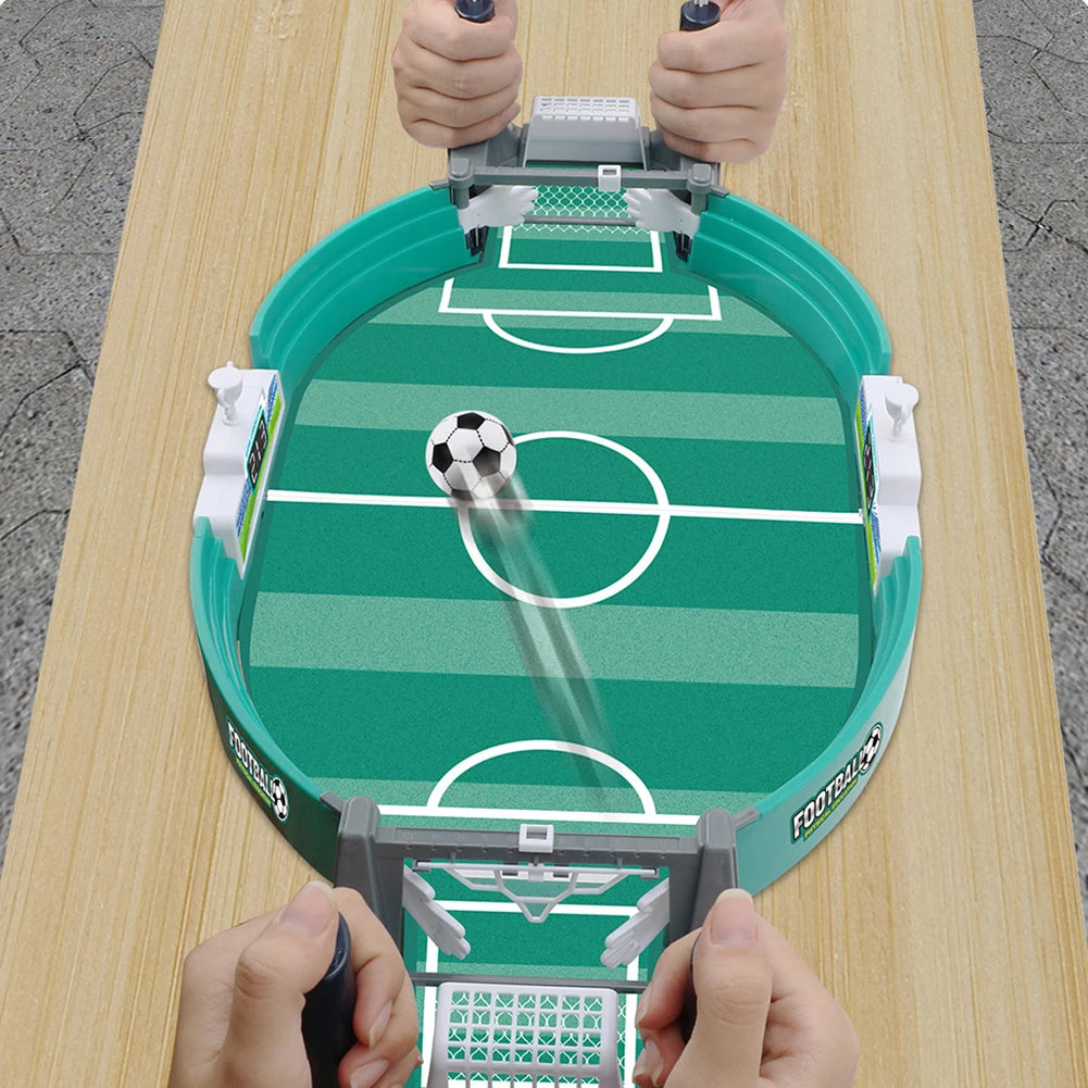 Mini Table Soccer Game Easy Installation Football Parent-Child Game Safe Sturdy Real Football Field Games for Kids Holiday Toys